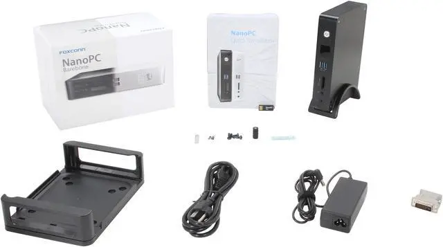 Alt view image 7 of 7 - Foxconn NanoPC AT-7700 Intel HM76 Mini / Booksize Barebone System