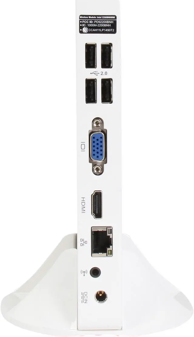 Alt view image 4 of 5 - Foxconn nT-i2847 White Intel NM70 Mini / Booksize Barebone System