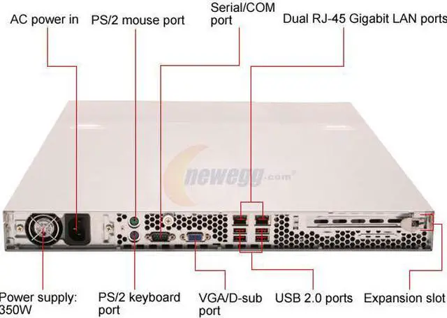 Alt view image 4 of 9 - TYAN B2865G20S4H Industry 19" rack-mountable 1U chassis Barebone Server 939 NVIDIA nForce4 Ultra DDR333/400