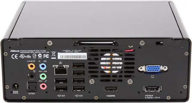 Alt view image 3 of 4 - ASRock ION330 PRO/BLACK NVIDIA ION 1 x HDMI Barebone (OS NOT Included)