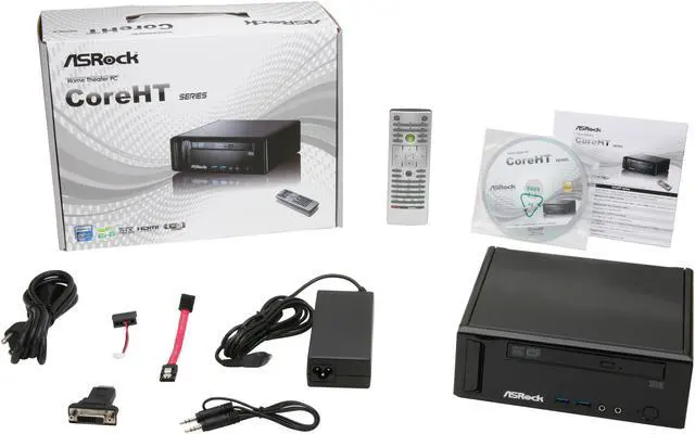 Alt view image 6 of 6 - ASRock CoreHT 231D Intel HM65 1 x HDMI Barebone