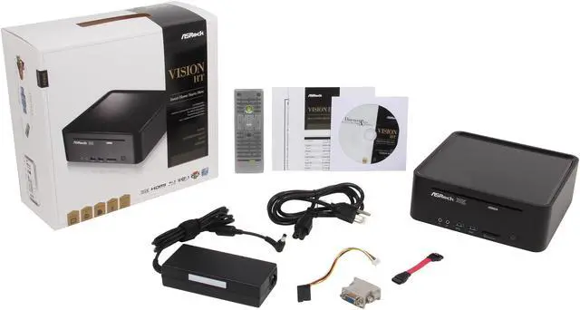 Alt view image 6 of 6 - ASRock Vision HT 311D Intel HM77 1 x HDMI Barebone