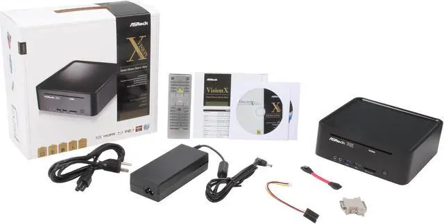 Alt view image 6 of 6 - ASRock VisionX 321B Intel HM77 1 x HDMI Barebone