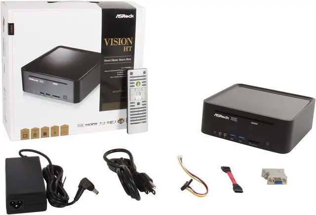 Alt view image 6 of 6 - ASRock VISION HT 323B Intel HM77 1 x HDMI Barebone