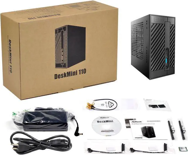 Alt view image 5 of 5 - ASRock Deskmini 110W Intel Socket LGA1151 Intel H110 Barebone System