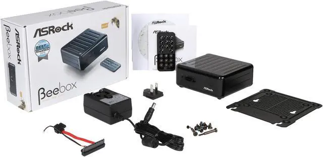 Alt view image 7 of 7 - ASRock BEEBOX J3160 Black Barebone Systems - Mini / Booksize Win7 Support