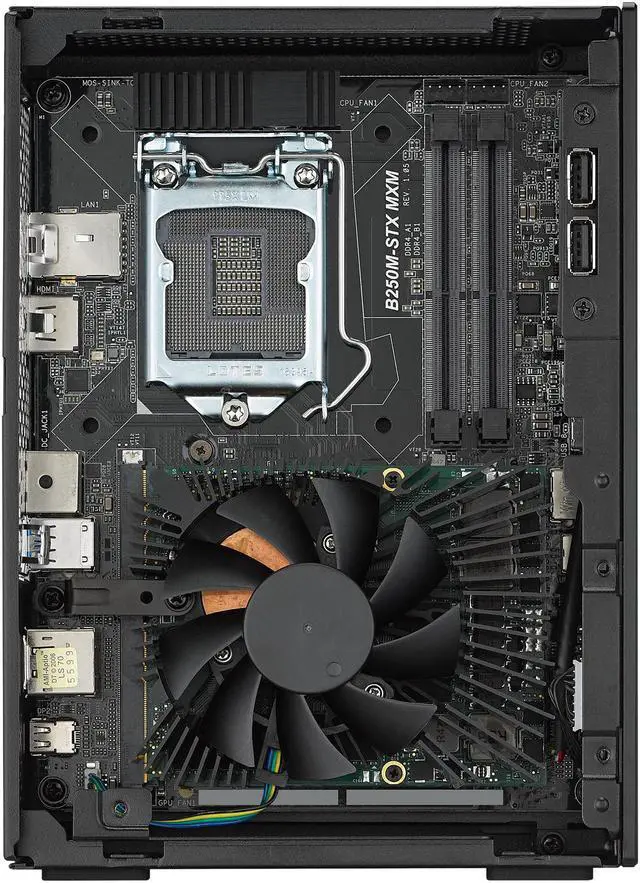 Alt view image 6 of 15 - ASRock DESKMINI GTX 1060 6GB GDDR5 Intel Socket LGA1151 Intel B250 Mini / Booksize Barebone System