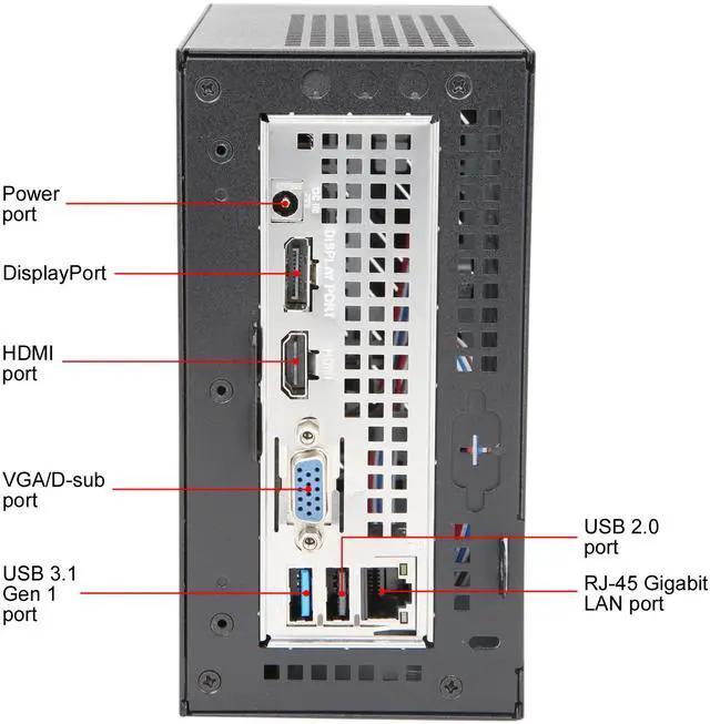 Alt view image 8 of 9 - ASRock DESKMINI 310W Intel Socket LGA1151 Intel H310 Mini / Booksize Barebone System