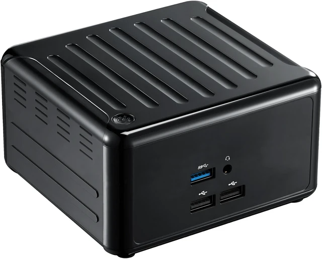 Alt view image 2 of 8 - ASRock AMD Ryzen Embedded CPU Barebone 4X4 BOX-V1000M SoC Dual GLAN Support Triple Displays Mini / Booksize Barebone System