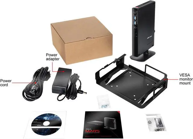 Alt view image 12 of 12 - ASRock MARS 4500U Mini / Booksize Barebone System