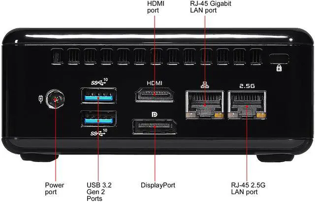 Alt view image 3 of 7 - ASRock Industrial NUC BOX-1165G7 Fanned BOX Barebone (Include Intel 11th CPU i7 )