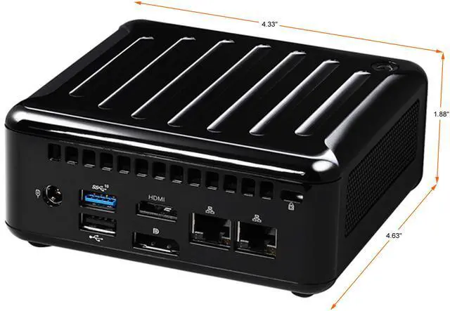 Alt view image 7 of 7 - ASRock Industrial NUC BOX-J6412 Black Mini / Booksize Barebone System