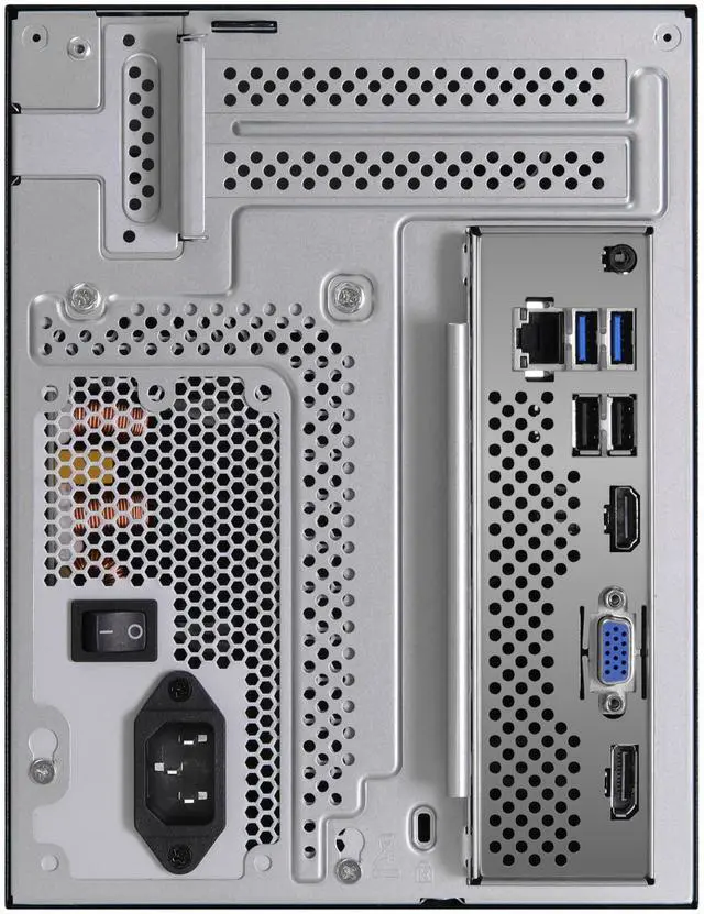 Alt view image 3 of 5 - ASRock DESKMEET X300  Mini PC Barebone System AMD X300 DisplayPort, HDMI & D-Sub Supports a discrete Dual slot Graphics card up to 20CM(card not included) 8 Liter compact size