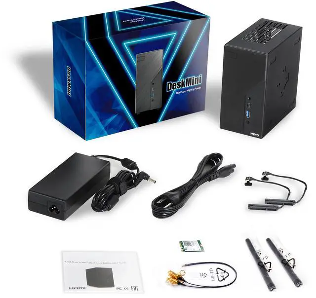 Alt view image 4 of 4 - ASRock DeskMini B760 Series Black Mini PC Barebone System,Supports 14th, 13th & 12th Gen Intel ,Multi Video Output, 155 x 155 x 80 mm (1.92L)