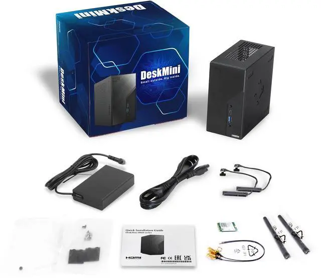 Alt view image 10 of 10 - ASRock Deskmini B860W Intel Socket LGA1851 Black Barebone