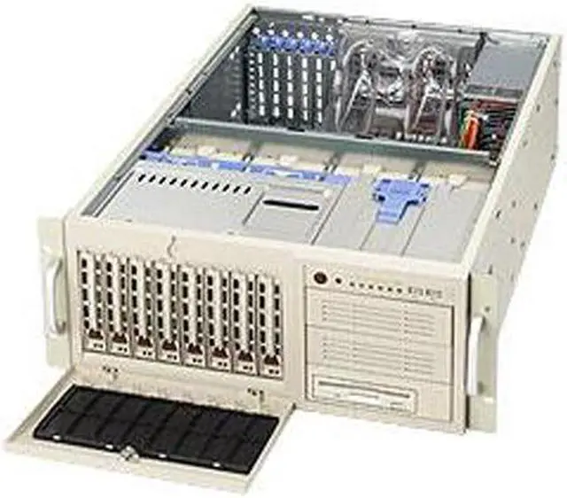 Main image of SUPERMICRO SuperServer 7044H-X8R Mid-Tower Barebone Server Dual mPGA604 ZIF Sockets Intel E7520 DDRII 400