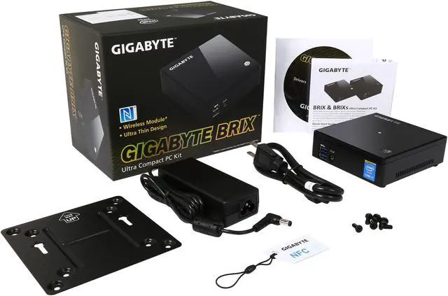 Alt view image 6 of 6 - GIGABYTE GB-BXi7-5500 (rev. 1.0) Black Mini-PC Barebone