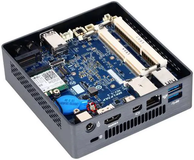 Alt view image 6 of 7 - GIGABYTE BRIX GB-BSi7-6500 (rev. 1.0) Gray Mini / Booksize Barebone System