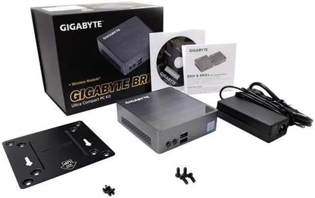 Alt view image 7 of 7 - GIGABYTE BRIX GB-BSi7-6500 (rev. 1.0) Gray Mini / Booksize Barebone System