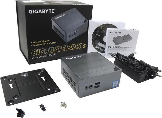 Alt view image 9 of 9 - GIGABYTE BRIX GB-BSi7H-6500 Gray BRIX / Ultra Compact PC kit