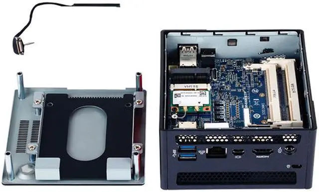 Alt view image 9 of 11 - GIGABYTE BRIX Pro GB-BXi5-4570R (rev. 1.0) Intel HM87 Black Ultra Compact PC kit