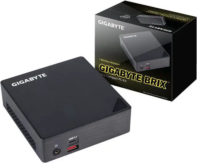 Alt view image 7 of 8 - GIGABYTE BRIX GB-BSI5A-6200 Mini / Booksize Barebone System