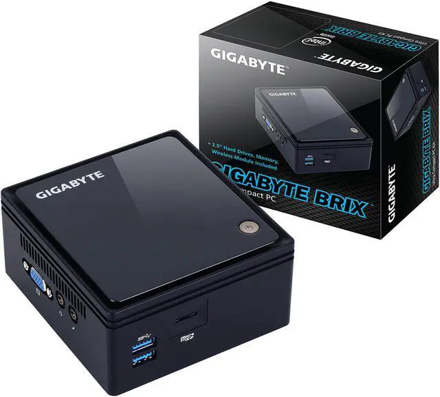 Alt view image 9 of 9 - GIGABYTE BRIX GB-BACE-3150-B1-BWUP Black Ultra Compact PC - Windows 10 Home (64-bit)