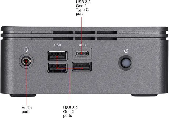 Alt view image 4 of 10 - GIGABYTE BRIX GB-BRI5H-10210 Mini / Booksize Barebone System