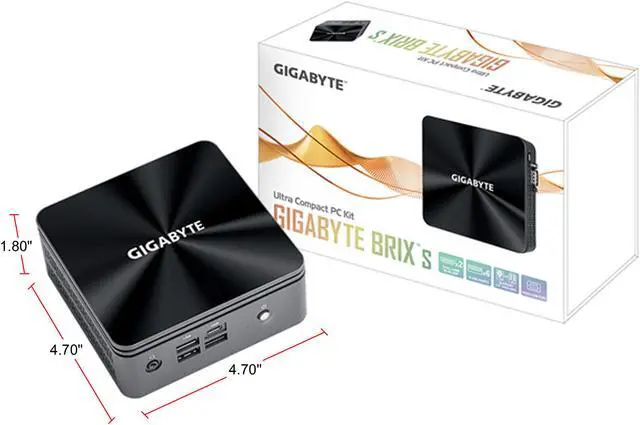 Alt view image 10 of 10 - GIGABYTE BRIX GB-BRI5H-10210 Mini / Booksize Barebone System