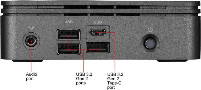 Alt view image 4 of 8 - GIGABYTE BRIX BRI3-10110-BWUS Mini / Booksize Barebone System