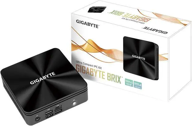Alt view image 8 of 9 - GIGABYTE BRIX GB-BRI5-10210E-BWUS Mini / Booksize Barebone System
