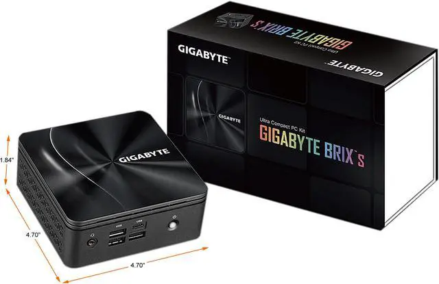 Alt view image 11 of 11 - GIGABYTE BRIX GB-BRR7H-4800-BWUS Ultra Compact PC Kit (AMD Barebone AMD, Include AMD RYZEN R7-4800U CPU)