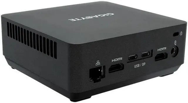 Alt view image 5 of 7 - GIGABYTE GB-BRI5H-1335 , with 13th Gen Intel Core i5-1335U Processor,  4 x 4K Module - 2 x HDMI 2.1 and 2 x USB Type C with DP alt modeBlack Mini-PC Tall Barebone- US cord