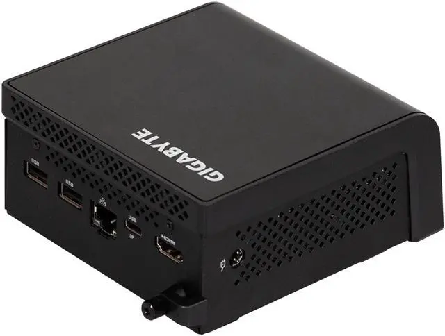 Alt view image 2 of 6 - GIGABYTE GB-BTIP-N250 Black Ultra Compact Mini PC, Intel Processors N250, 4C, up to 3.8 GHz,  1 x 262Pin SO-DIMM DDR5 4800