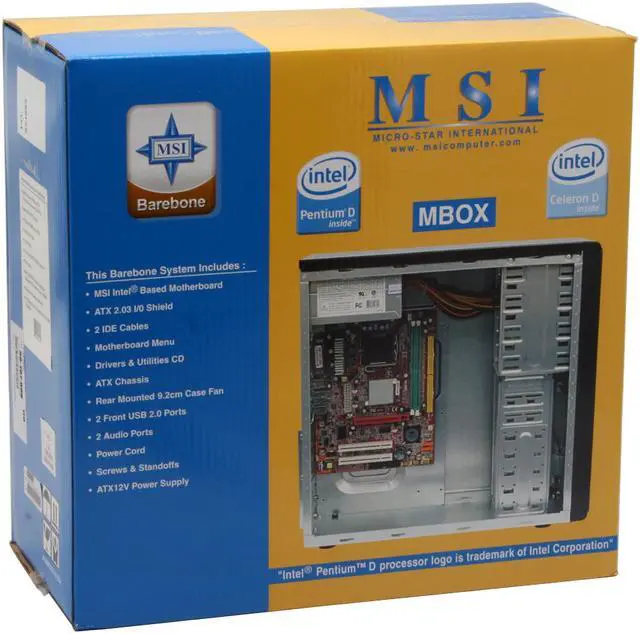 Alt view image 16 of 16 - MSI MBOX 945GM3-F Intel Socket T(LGA775) Intel 945G Barebone