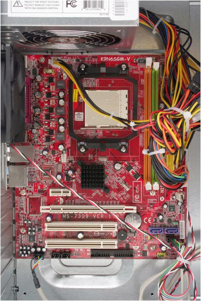 Alt view image 10 of 14 - MSI MBOX K9N6SGM-V AMD Socket AM2 NVIDIA GeForce 6100 /nForce 405 chipset Barebone