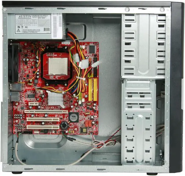 Alt view image 6 of 14 - MSI MBOX K9VGM-V AMD Socket AM2 VIA K9M890 Barebone
