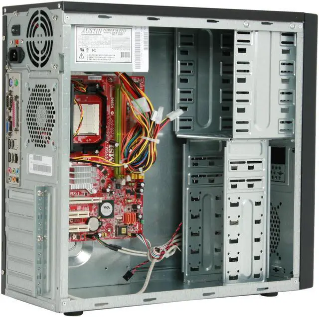 Alt view image 7 of 14 - MSI MBOX K9VGM-V AMD Socket AM2 VIA K9M890 Barebone