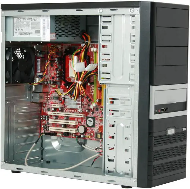 Alt view image 8 of 14 - MSI MBOX K9VGM-V AMD Socket AM2 VIA K9M890 Barebone