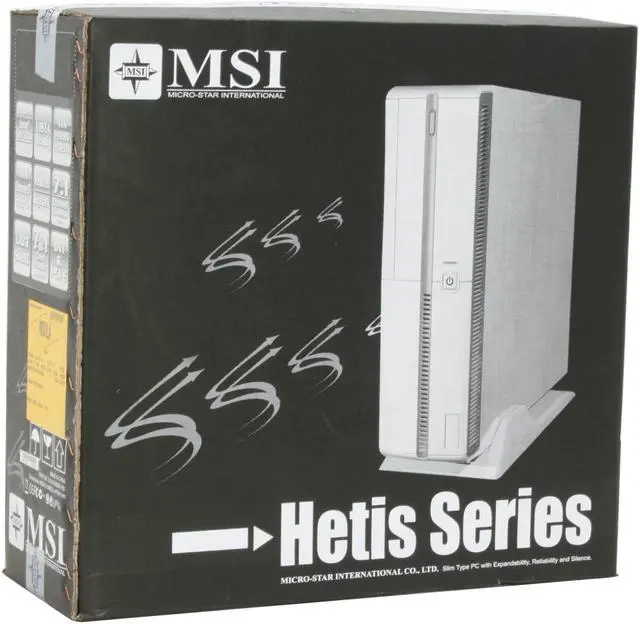 Alt view image 11 of 11 - MSI Hetis 900 Black Intel Socket T(LGA775) VIA P4M900 Barebone