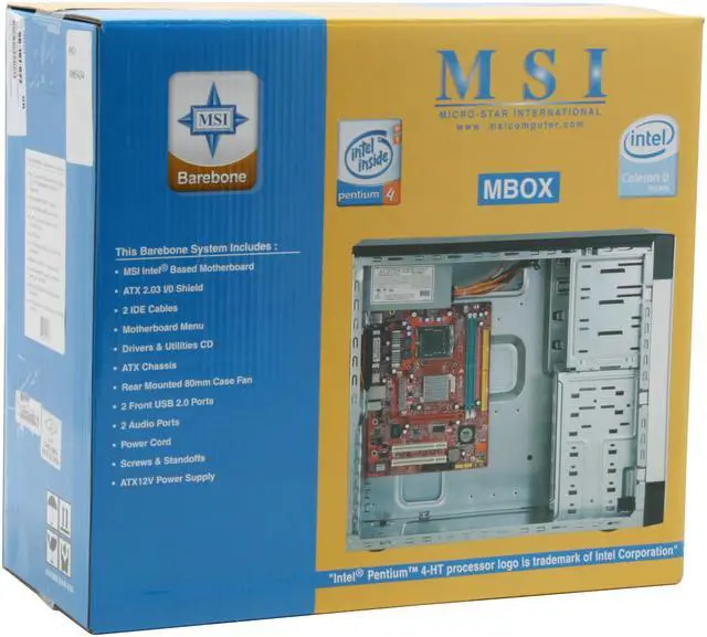 Alt view image 15 of 15 - MSI MBOX P4M900M2-L Intel Socket T(LGA775) VIA P4M900 Barebone