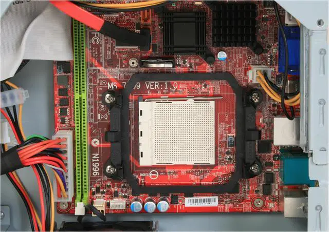 Alt view image 8 of 15 - MSI Axis 690 AMD Socket AM2 AMD RS690 1 x HDMI Barebone