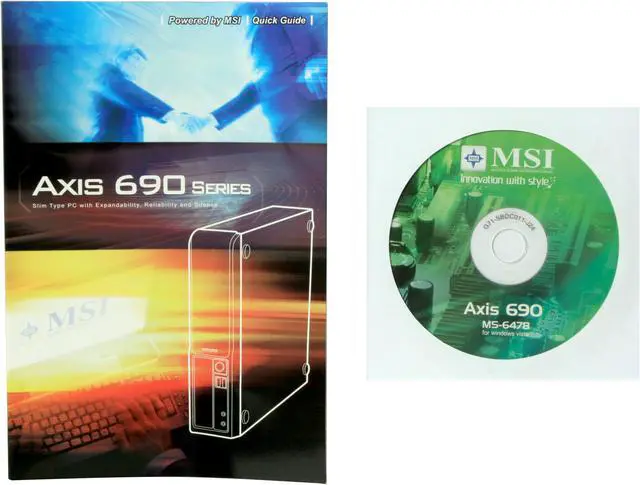 Alt view image 14 of 15 - MSI Axis 690 AMD Socket AM2 AMD RS690 1 x HDMI Barebone