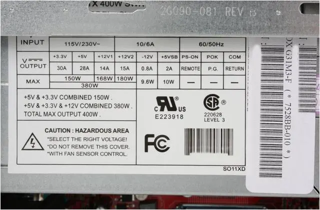 Alt view image 11 of 16 - MSI MBOX G31M3-F Intel Socket T(LGA775) Intel G31 Barebone