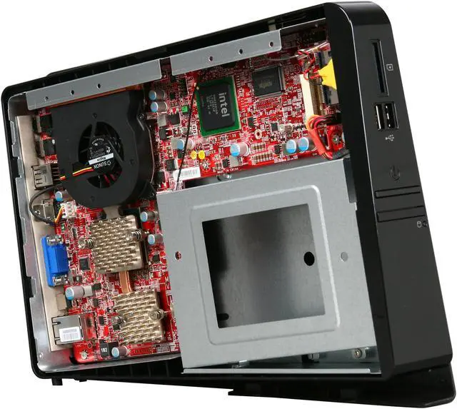 Alt view image 7 of 9 - MSI 6667BB-004US Intel 945GC 1 x HDMI Nettop Barebone without ODD Drive Bay