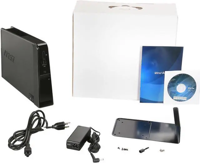 Alt view image 5 of 5 - MSI 6668-004BUS Intel Socket BGA559 Intel NM10 1 x HDMI Nettop Barebone