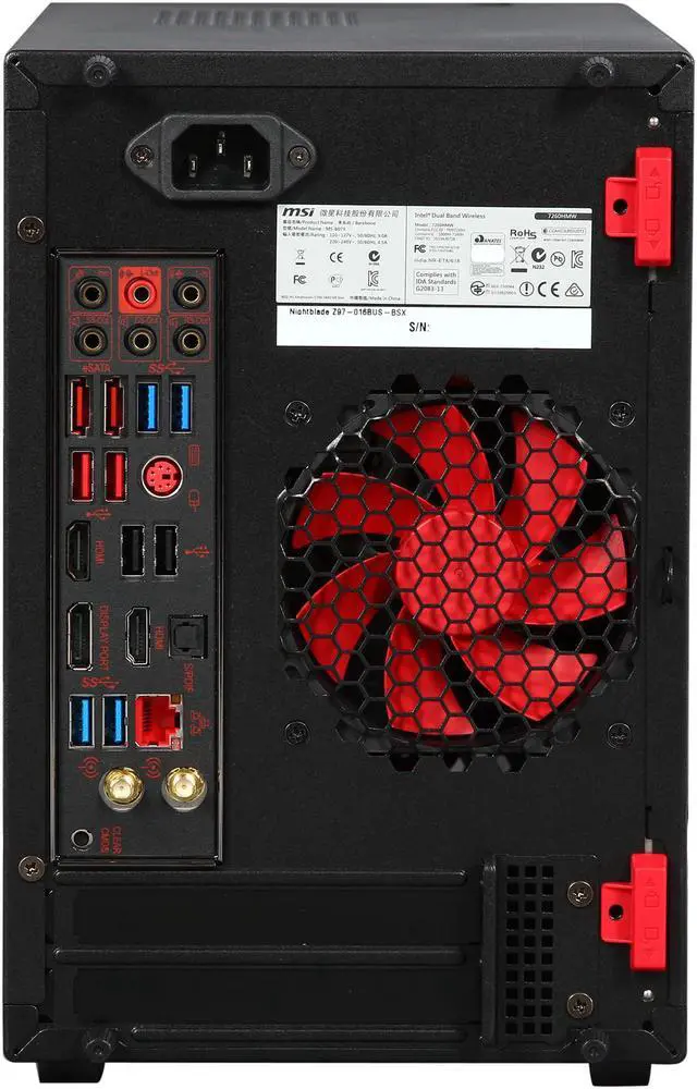 Alt view image 5 of 9 - MSI Nightblade Z97-016BUS (936-B07911-016) Intel Core i7 / i5 / i3 / Pentium (LGA1150) Intel Socket LGA1150 Intel Z97 2 x HDMI Barebone