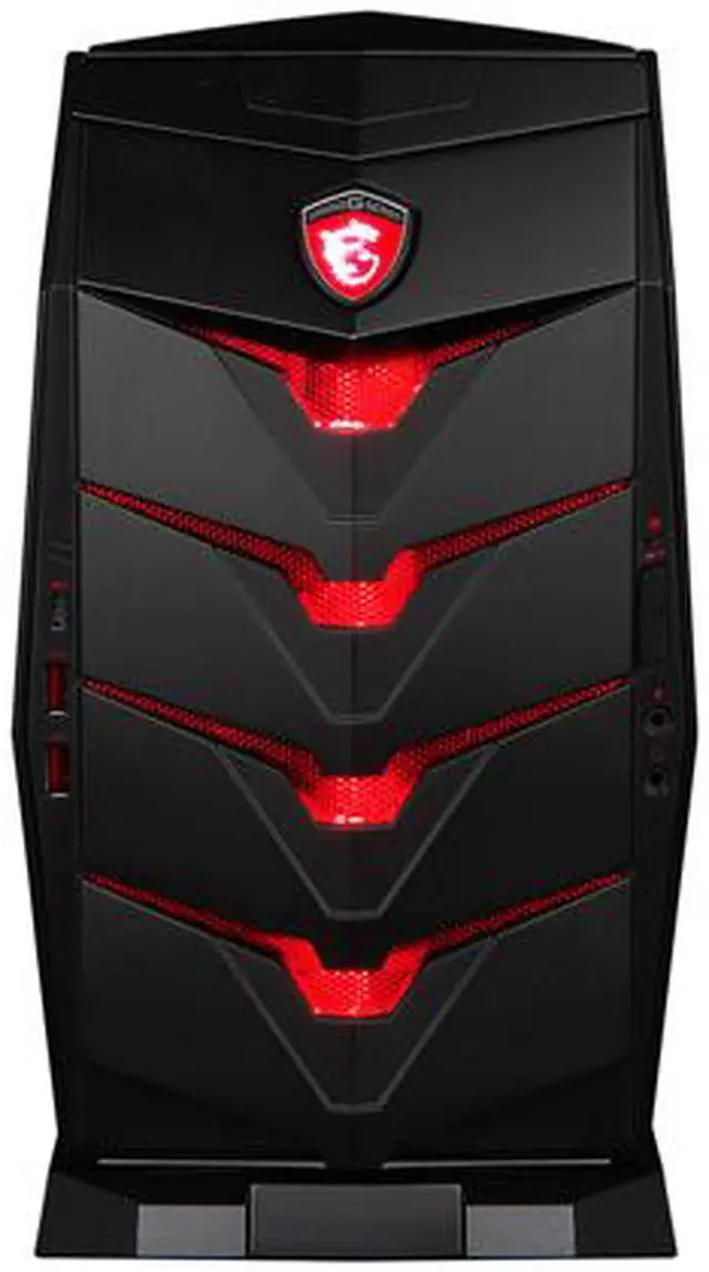 Alt view image 2 of 10 - MSI Aegis Black / Red Barebone - Aegis-001BUS