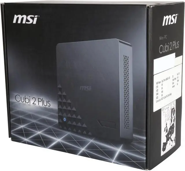 Alt view image 7 of 7 - MSI Cubi 2 Plus-004BUS Intel H110 Black Barebone Systems - Mini / Booksize