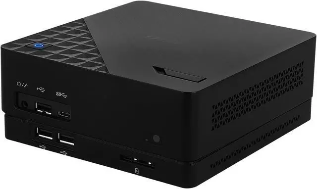 Alt view image 2 of 7 - MSI Cubi 2 Plus 7M - 015 Intel Socket LGA1151 Intel H110 Black Mini / Booksize Barebone System